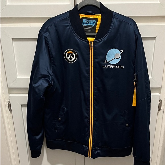 Blizzard Lunar Navy Bomber Jacket vintage ❤️